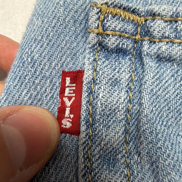 Levi's Premium High Loose Wide Leg Denim Jeans Big E Light Blue Women's 25 - Picture 15 of 15